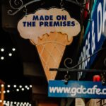 ice cream cone sign outside George & Danver